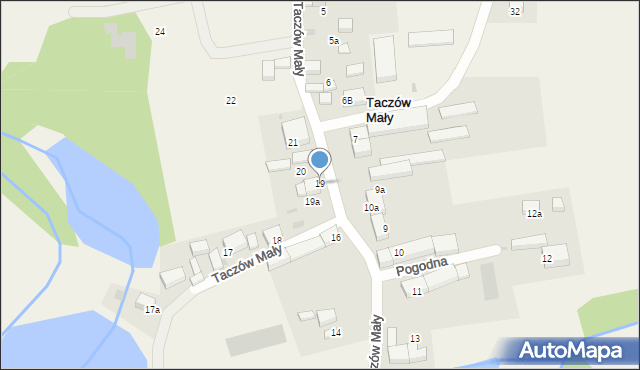Taczów Mały, Taczów Mały, 19, mapa Taczów Mały