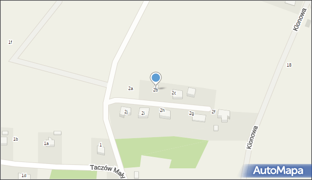 Taczów Mały, Taczów Mały, 2b, mapa Taczów Mały
