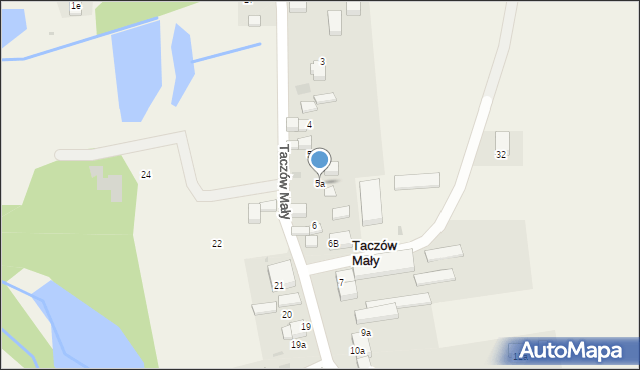 Taczów Mały, Taczów Mały, 5a, mapa Taczów Mały