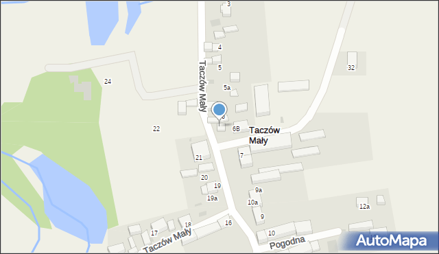 Taczów Mały, Taczów Mały, 6A, mapa Taczów Mały