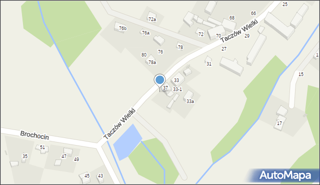 Taczów Wielki, Taczów Wielki, 8a, mapa Taczów Wielki