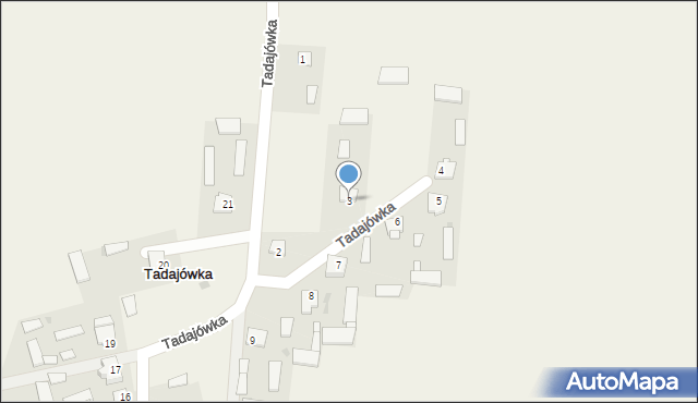 Tadajówka, Tadajówka, 3, mapa Tadajówka