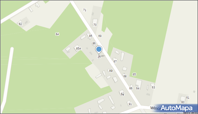 Tadeuszów, Tadeuszów, 15, mapa Tadeuszów