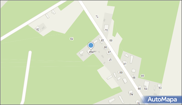 Tadeuszów, Tadeuszów, 85A, mapa Tadeuszów