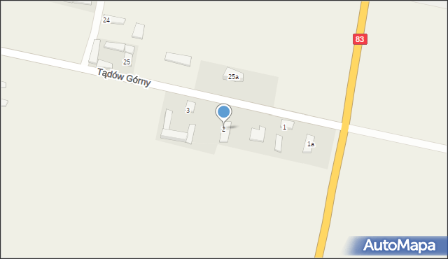 Tądów Górny, Tądów Górny, 2, mapa Tądów Górny