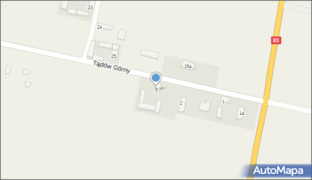 Tądów Górny, Tądów Górny, 3, mapa Tądów Górny