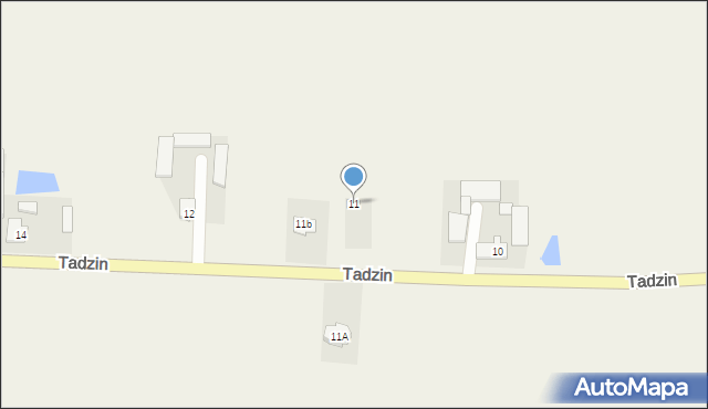 Tadzin, Tadzin, 11, mapa Tadzin