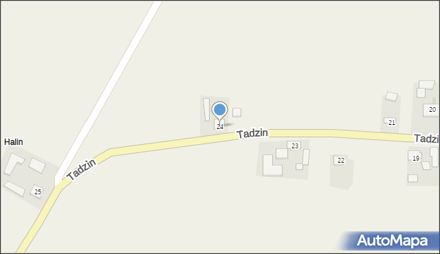 Tadzin, Tadzin, 24, mapa Tadzin