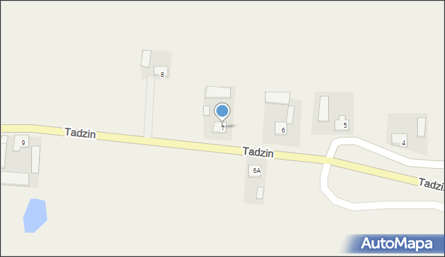 Tadzin, Tadzin, 7, mapa Tadzin