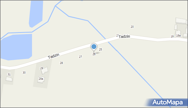 Tadzin, Tadzin, 26, mapa Tadzin