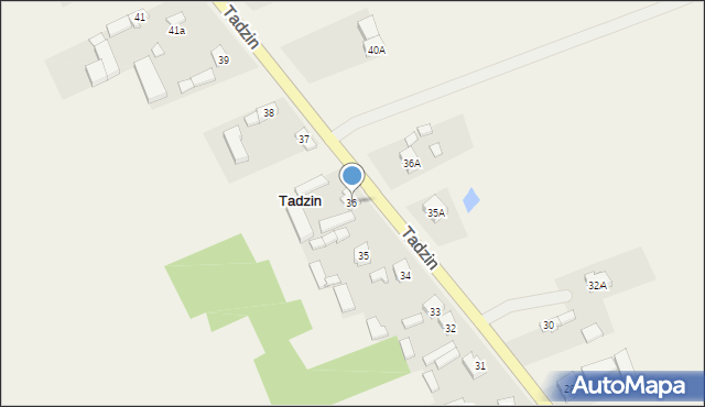 Tadzin, Tadzin, 36, mapa Tadzin