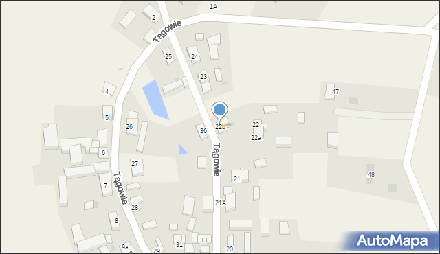 Tągowie, Tągowie, 22b, mapa Tągowie