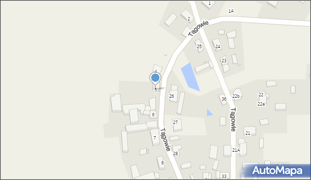 Tągowie, Tągowie, 5, mapa Tągowie