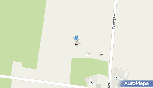 Takomyśle, Takomyśle, 15g, mapa Takomyśle