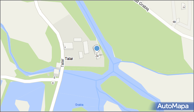 Talar, Talar, 2a, mapa Talar