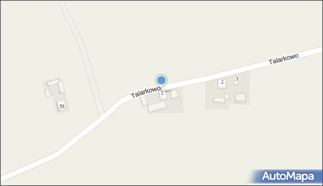 Talarkowo, Talarkowo, 1, mapa Talarkowo