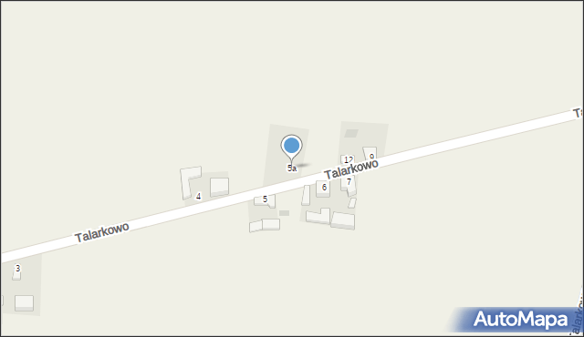 Talarkowo, Talarkowo, 5a, mapa Talarkowo
