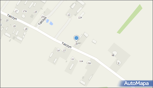Talczyn, Talczyn, 10, mapa Talczyn