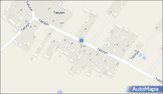 Talczyn, Talczyn, 27, mapa Talczyn