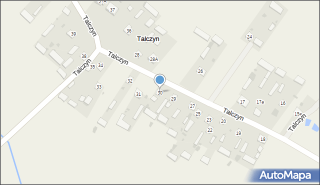 Talczyn, Talczyn, 30, mapa Talczyn