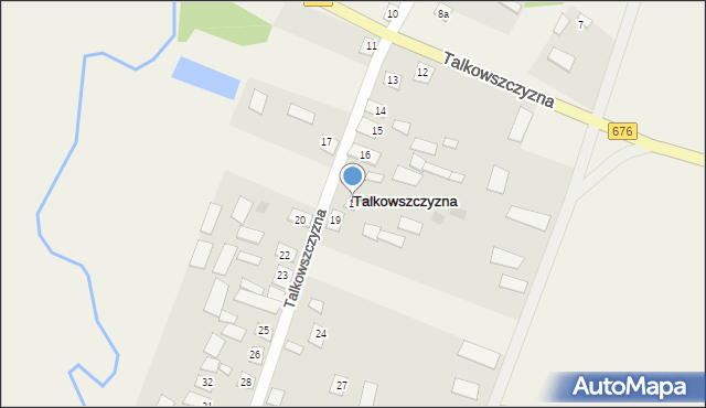 Talkowszczyzna, Talkowszczyzna, 18, mapa Talkowszczyzna