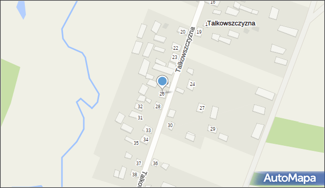 Talkowszczyzna, Talkowszczyzna, 26, mapa Talkowszczyzna