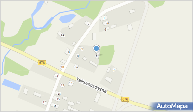 Talkowszczyzna, Talkowszczyzna, 6, mapa Talkowszczyzna