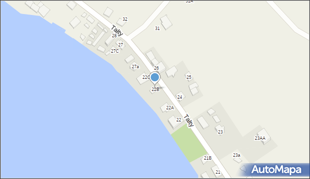 Tałty, Tałty, 22B, mapa Tałty