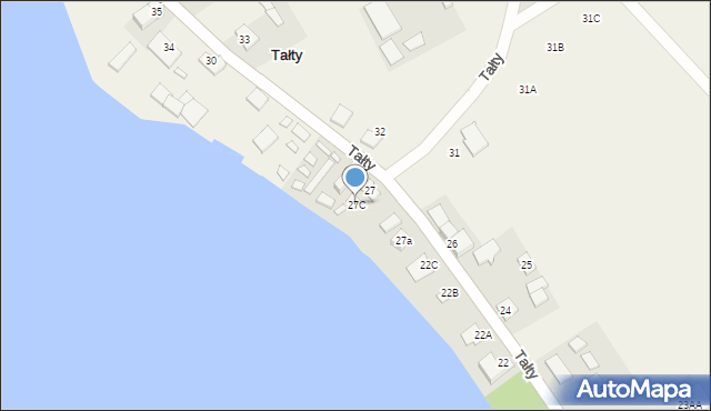 Tałty, Tałty, 27C, mapa Tałty