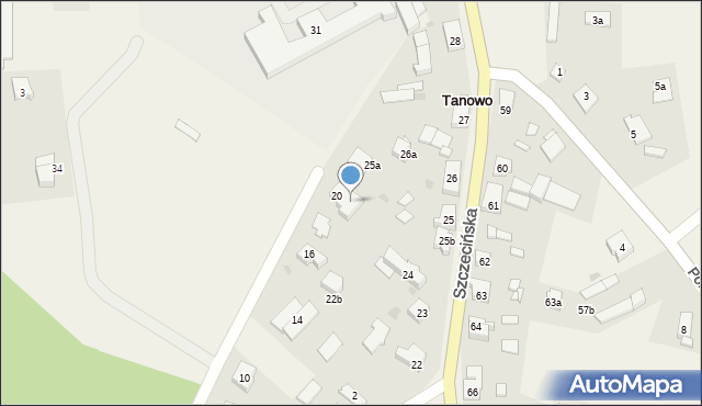 Tanowo, Tanowo, 20, mapa Tanowo