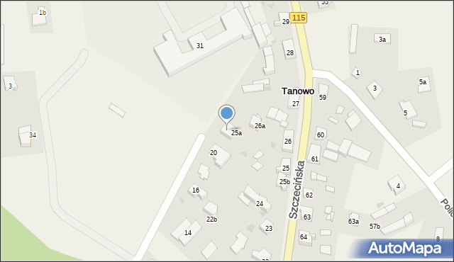 Tanowo, Tanowo, 22, mapa Tanowo