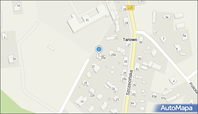 Tanowo, Tanowo, 22, mapa Tanowo