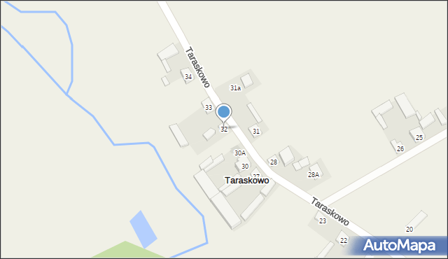 Taraskowo, Taraskowo, 32, mapa Taraskowo