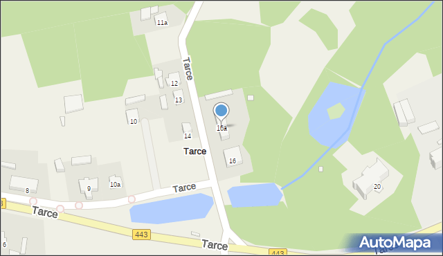 Tarce, Tarce, 16a, mapa Tarce