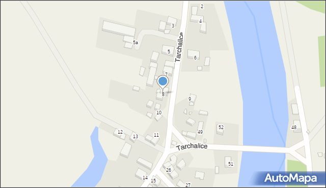 Tarchalice, Tarchalice, 8, mapa Tarchalice