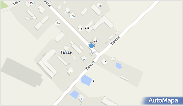 Tarcze, Tarcze, 11, mapa Tarcze