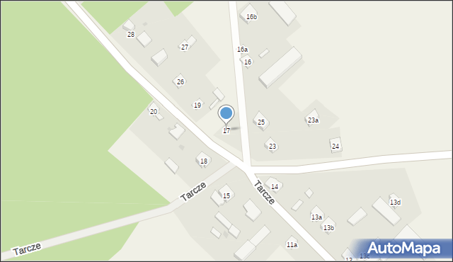 Tarcze, Tarcze, 17, mapa Tarcze