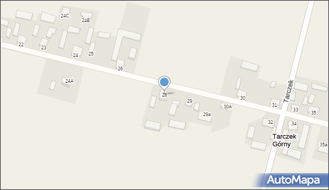 Tarczek, Tarczek, 28, mapa Tarczek