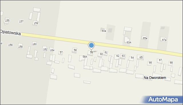 Tarczek, Tarczek, 59, mapa Tarczek