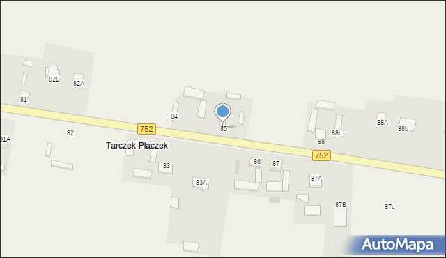 Tarczek, Tarczek, 85, mapa Tarczek