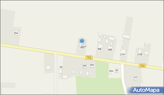 Tarczek, Tarczek, 98D, mapa Tarczek