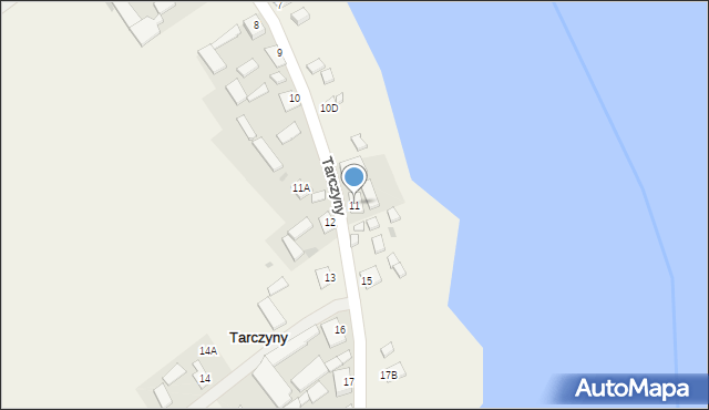 Tarczyny, Tarczyny, 11, mapa Tarczyny