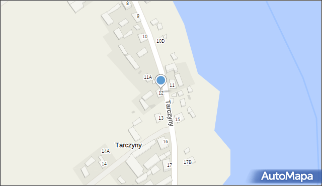 Tarczyny, Tarczyny, 12, mapa Tarczyny