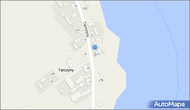 Tarczyny, Tarczyny, 15, mapa Tarczyny