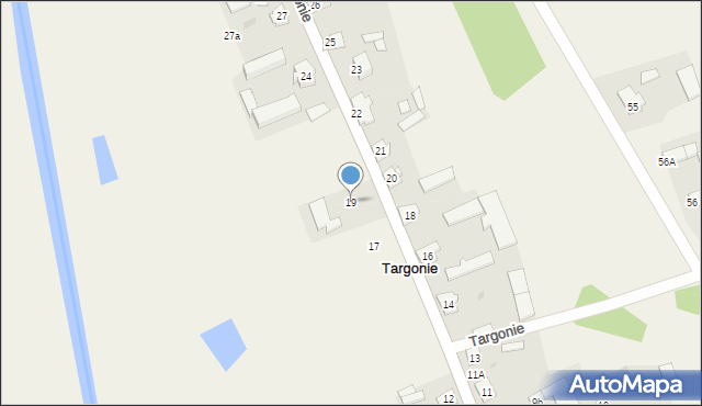 Targonie, Targonie, 19, mapa Targonie