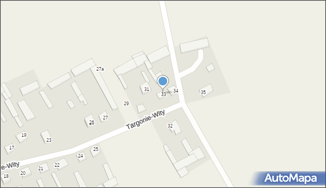 Targonie-Wity, Targonie-Wity, 33, mapa Targonie-Wity