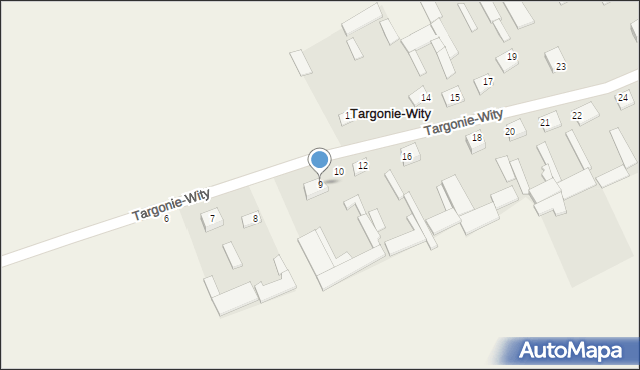 Targonie-Wity, Targonie-Wity, 9, mapa Targonie-Wity