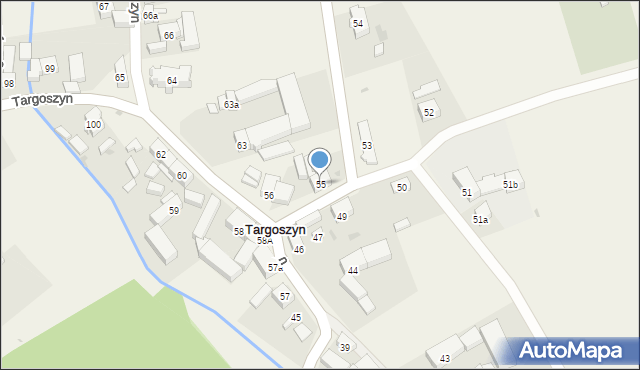 Targoszyn, Targoszyn, 55, mapa Targoszyn