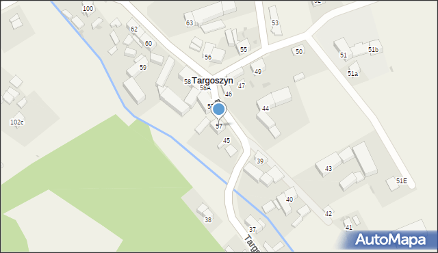 Targoszyn, Targoszyn, 57, mapa Targoszyn