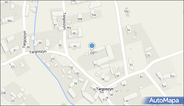 Targoszyn, Targoszyn, 63a, mapa Targoszyn